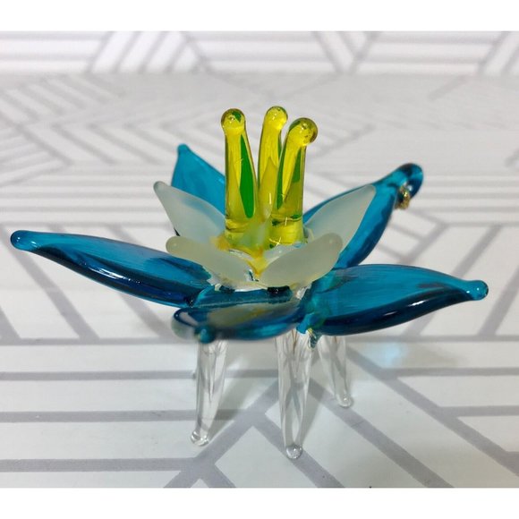 Vintage Lot of 10 Blown Glass Bird Pepper Flower Christmas Ornaments - Picture 13 of 14